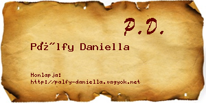 Pálfy Daniella névjegykártya